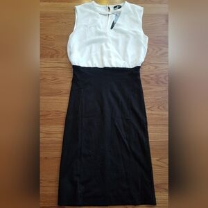 Bebe Lana surplice DTL 2fer dress